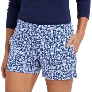 VINEYARD VINES | Blue Floral Women's Otomi Print Every Day Cotton Shorts Size 4